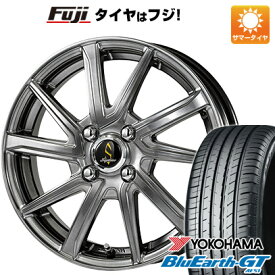 【新品国産4穴100車】 夏タイヤ ホイール4本セット 185/55R15 ヨコハマ ブルーアース GT AE51 タカイチ セプティモGO1プラス 15インチ(送料無料)