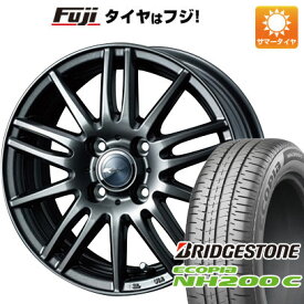 【新品 軽自動車】 夏タイヤ ホイール4本セット 145/80R13 ブリヂストン エコピア NH200 C ウェッズ ザミック ティート 13インチ(送料無料)