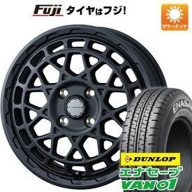 【新品 軽自動車】軽トラ 軽バン 夏タイヤ ホイール4本セット 145R12 ダンロップ エナセーブ VAN01 6PR ウェッズ ウェッズアドベンチャー マッドヴァンス X タイプM 12インチ(送料無料)