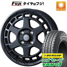 【新品 軽自動車】軽トラ 軽バン 夏タイヤ ホイール4本セット 145R12 ダンロップ エナセーブ VAN01 6PR ウェッズ ウェッズアドベンチャー マッドヴァンス X タイプS 12インチ(送料無料)