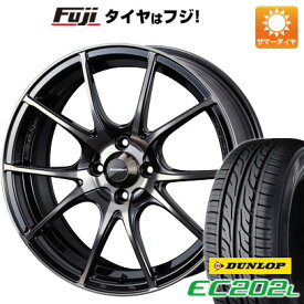 【新品国産4穴100車】 夏タイヤ ホイール4本セット 175/65R15 ダンロップ EC202L ウェッズ ウェッズスポーツ SA-10R 15インチ(送料無料)