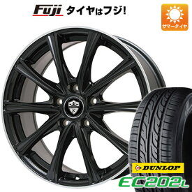 【新品国産5穴114.3車】 夏タイヤ ホイール4本セット 205/60R16 ダンロップ EC202L ブランドル ER16B 16インチ(送料無料)