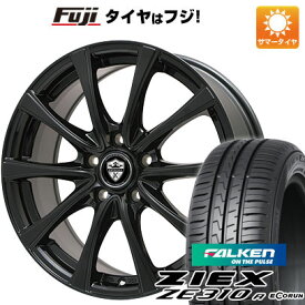 【新品国産4穴100車】 夏タイヤ ホイール4本セット 195/50R16 ファルケン ジークス ZE310R エコラン（限定） ブランドル KF25B 16インチ(送料無料)