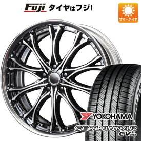 【新品国産5穴114.3車】 夏タイヤ ホイール4本セット 235/55R19 ヨコハマ ジオランダー CV G058 エムズスピード JJクロモ 19インチ(送料無料)