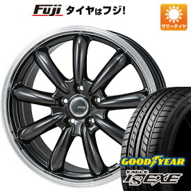 【新品国産5穴114.3車】 夏タイヤ ホイール4本セット 225/55R17 グッドイヤー イーグル エルエス エグゼ(限定) モンツァ JPスタイル バーニー 17インチ(送料無料)