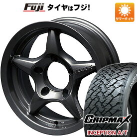 【新品】ジムニーシエラ/ジムニーノマド 夏タイヤ ホイール4本セット 215/75R15 グリップマックス インセプション A/T RWL(限定) アピオ ワイルドボア X 6J 15インチ(送料無料)