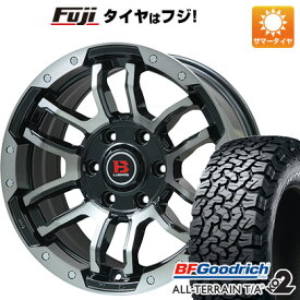 【新品】プラド/ハイラックス 夏タイヤ ホイール4本セット 265/70R17 BFグッドリッチ オールテレーンT/A KO2 RWL/RBL ビッグウエイ B-LUGNAS FRD(ブラックポリッシュ/ブラッククリア) 17インチ(送料無料)