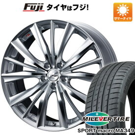 【新品国産5穴114.3車】 夏タイヤ ホイール4本セット 245/45R19 ミレバー スポーツマクロ MA349（限定） ウェッズ レオニス VX 19インチ(送料無料)