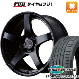 【新品国産4穴100車】 夏タイヤ ホイール4本セット 205/45R17 ミレバー スポーツマクロ MA349（限定） SSR GTV01 17インチ(送料無料)