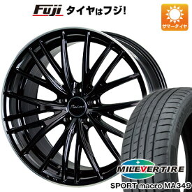 【新品国産5穴114.3車】 夏タイヤ ホイール4本セット 255/35R20 ミレバー スポーツマクロ MA349（限定） ホットスタッフ プレシャス アストM1 20インチ(送料無料)