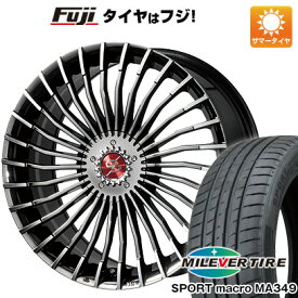 【新品国産5穴100車】 夏タイヤ ホイール4本セット 215/35R19 ミレバー スポーツマクロ MA349（限定） プレミックス グラッパ f30 (BMCポリッシュ) 19インチ(送料無料)