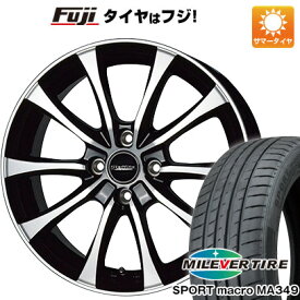 【新品】シエンタ 2015-22 夏タイヤ ホイール4本セット 195/50R16 ミレバー スポーツマクロ MA349（限定） ホットスタッフ ラフィット LE-07 16インチ(送料無料)