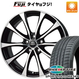 【新品】シエンタ 2015-22 夏タイヤ ホイール4本セット 195/50R16 ミレバー スポーツマクロ MA349（限定） ホットスタッフ ラフィット LE-07 16インチ(送料無料)