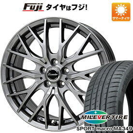 【新品国産5穴114.3車】 夏タイヤ ホイール4本セット 235/35R19 ミレバー スポーツマクロ MA349（限定） ホットスタッフ エクシーダー E05II 19インチ(送料無料)