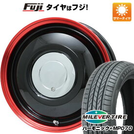 【新品 軽自動車】N-BOX タント スペーシア 夏タイヤ ホイール4本セット 165/55R15 ミレバー ハーモニック プラス MP070(限定) WORK ワーク レッドスレッド フジオリジナルカラー 4.5J 15インチ(送料無料)