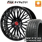 【パンク保証付】【新品国産5穴114.3車】 夏タイヤ ホイール4本セット 245/35R21 ニットー NT555 G2 レアマイスター ティニャネロ(パールブラック/リムポリッシュ) 21インチ(送料無料)