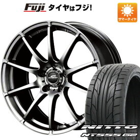 【パンク保証付】【新品】プリウス 夏タイヤ ホイール4本セット 215/40R18 ニットー NT555 G2 MID シュナイダー スタッグ 18インチ(送料無料)