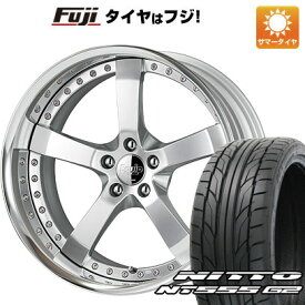 【パンク保証付】【新品国産5穴114.3車】 夏タイヤ ホイール4本セット 225/45R19 ニットー NT555 G2 ワーク エクイップ E05 19インチ(送料無料)