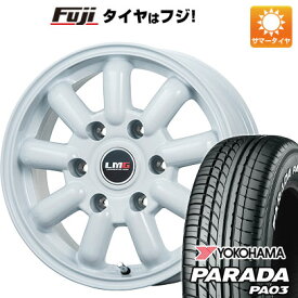 【新品】キャラバン 夏タイヤ ホイール4本セット 215/60R17 109/107S ヨコハマ PARADA PA03 ホワイトレター レアマイスター LMG MOS-9(ホワイト) 6.5J 17インチ(送料無料)