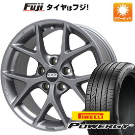 【新品国産5穴114.3車】 夏タイヤ ホイール4本セット 235/55R19 ピレリ パワジー BBS GERMANY SR ヒマラヤサテングレー 19インチ(送料無料)