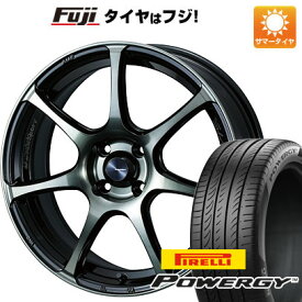 【新品国産4穴100車】 夏タイヤ ホイール4本セット 205/50R17 ピレリ パワジー ウェッズ ウェッズスポーツ SA-75R 17インチ(送料無料)