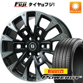 【新品国産6穴139.7車】 夏タイヤ ホイール4本セット 285/50R20 ピレリ パワジー ビッグウエイ B-LUGNAS BRD(ブラックポリッシュ/ブラッククリア) 20インチ(送料無料)