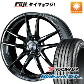 【新品国産5穴114.3車】 夏タイヤ ホイール4本セット 225/55R19 ヨコハマ ブルーアース XT AE61 ウェッズ ウェッズスポーツ RN-55M 19インチ(送料無料)