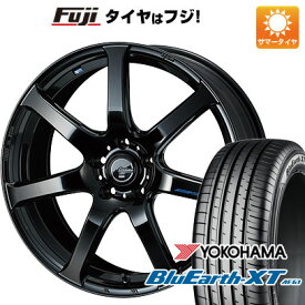 【新品国産5穴114.3車】 夏タイヤ ホイール4本セット 215/60R17 ヨコハマ ブルーアース XT AE61 ウェッズ レオニス NAVIA 07 17インチ(送料無料)