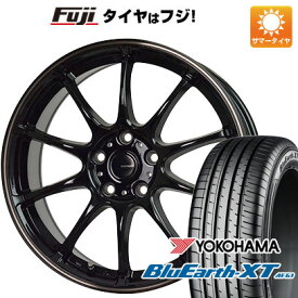 【新品国産車用5穴114.3】 夏タイヤ ホイール4本セット 215/55R17 ヨコハマ ブルーアース XT AE61 ホットスタッフ ジースピード P-07 7J 17インチ(送料無料)