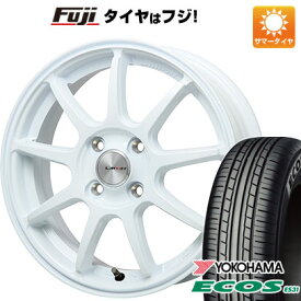 日本製【新品 軽自動車】N-BOX タント スペーシア 夏タイヤ ホイール4本セット 165/55R15 ヨコハマ エコス ES31 レアマイスター LMスポーツ LM-QR ホワイト 5J 15インチ(送料無料)