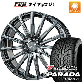 【新品】輸入車用 ベンツGLA（H247）/GLB（X247） 夏タイヤ ホイール4本セット 235/55R18 ヨコハマ PARADA Spec-X ユーロアクシス エアフルト(クロームハイパーブラック) 18インチ(送料無料)