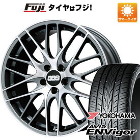 【新品国産5穴100車】 夏タイヤ ホイール4本セット 215/45R18 ヨコハマ エイビッド エンビガーS321 BBS GERMANY CS サテンアンスラサイト/ダイヤモンドカット 18インチ(送料無料)