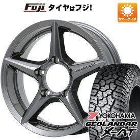 【新品】ジムニーシエラ/ジムニーノマド 夏タイヤ ホイール4本セット 215/70R16 ヨコハマ ジオランダー X-AT G016 RBL アピオ ワイルドボア X2 6J 16インチ(送料無料)