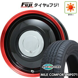 【新品 軽自動車】N-BOX タント スペーシア 夏タイヤ ホイール4本セット 155/65R14 ミレバー ミレコンフォート MP071(限定) WORK ワーク レッドスレッド フジオリジナルカラー 4.5J 14インチ(送料無料)