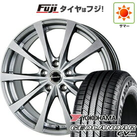 【新品国産車用5穴100】 夏タイヤ ホイール4本セット 225/55R18 102 V XL ヨコハマ ジオランダー CV G058 ホットスタッフ エクシーダー E03【限定】 7.5J 18インチ(送料無料)