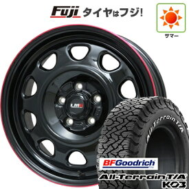 【新品】デリカD5 夏タイヤ ホイール4本セット 235/70R16 BFグッドリッチ オールテレーンT/A KO3 RWL レアマイスター LMG OFF-STYLE(グロスブラック/レッドリム) 7J 16インチ(送料無料)