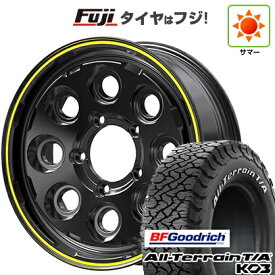 【新品】ジムニー 夏タイヤ ホイール4本セット 175/80R16 BFグッドリッチ オールテレーンT/A KO3 RWL 共豊 PPX ミルエイト 5.5J 16インチ(送料無料)