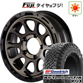 【新品】ジムニーシエラ/ジムニーノマド 夏タイヤ ホイール4本セット 225/70R16 BFグッドリッチ オールテレーンT/A KO3 RWL モーターファーム ファームD10 6J 16インチ(送料無料)