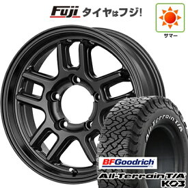 【新品】ジムニー 夏タイヤ ホイール4本セット 175/80R16 BFグッドリッチ オールテレーンT/A KO3 RWL テクノピア マッドクリフ EVO 5.5J 16インチ(送料無料)