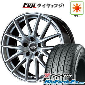 【新品国産車用5穴114.3】 夏タイヤ ホイール4本セット 215/55R17 ヨコハマ ブルーアース ES32 MID WHEELS SQ27 7J 17インチ(送料無料)