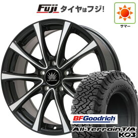 【新品国産車用5穴114.3】 夏タイヤ ホイール4本セット 215/65R16 BFグッドリッチ オールテレーンT/A KO3 RBL プレミックス アマルフィV Jr(ブラックポリッシュ) 16インチ(送料無料)