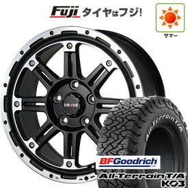 【新品】デリカD5 夏タイヤ ホイール4本セット 215/70R16 BFグッドリッチ オールテレーンT/A KO3 RWL ブレスト バーンズテック ブレイブストリーム 7J 16インチ(送料無料)