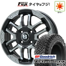 【新品】デリカD5 夏タイヤ ホイール4本セット 235/70R16 BFグッドリッチ オールテレーンT/A KO3 RWL ビッグウエイ B-LUGNAS FRD(ブラックポリッシュ/ブラッククリア) 6.5J 16インチ(送料無料)