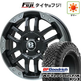 【新品】デリカD5 夏タイヤ ホイール4本セット 215/70R16 BFグッドリッチ オールテレーンT/A KO3 RWL ビッグウエイ B-LUGNAS FRD(マットブラック/ブラッククリアリム) 6.5J 16インチ(送料無料)