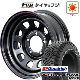 【新品】ジムニーシエラ/ジムニーノマド 夏タイヤ ホイール4本セット 215/70R16 BFグッドリッチ オールテレーンT/A KO3 RWL モーターファーム DAYTONA 6J 16インチ(送料無料)