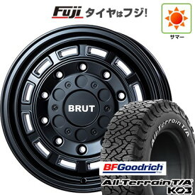 【新品】デリカD5 夏タイヤ ホイール4本セット 215/70R16 BFグッドリッチ オールテレーンT/A KO3 RWL トライスター BRUT BR-70 6.5J 16インチ(送料無料)
