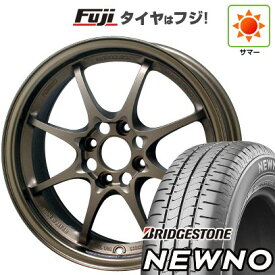 【新品 軽自動車】N-BOX タント スペーシア 夏タイヤ ホイール4本セット 155/65R14 ブリヂストン ニューノ(限定) RAYS レイズ ボルクレーシング CE28N 5J 14インチ(送料無料)