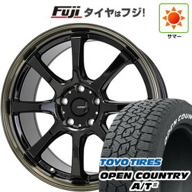 【新品国産車用5穴114.3】 夏タイヤ ホイール4本セット 225/55R18 トーヨー オープンカントリー A/T III RWL/RBL ホットスタッフ ジースピード P-08 7J 18インチ(送料無料)