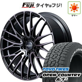 【新品国産車用5穴114.3】 夏タイヤ ホイール4本セット 225/55R18 トーヨー オープンカントリー A/T III RWL/RBL RAYS レイズ ホムラ 2X10BD BLACK CLEAR EDITION 7.5J 18インチ(送料無料)