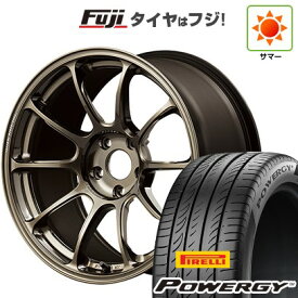 【新品国産車用5穴114.3】 夏タイヤ ホイール4本セット 225/60R18 ピレリ パワジー RAYS レイズ ボルクレーシング ZE40 18インチ(送料無料)